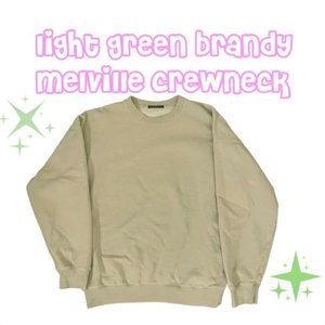 Light green Brandy Melville Erica oversized crewneck sweatshirt